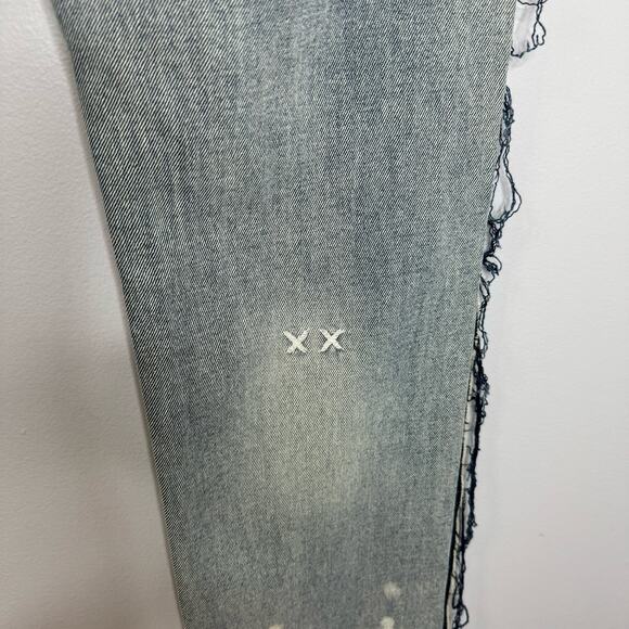 Cult of Individuality Greaser Distressed Straight Leg Jeans Men's 33x34 - Picture 8 of 15